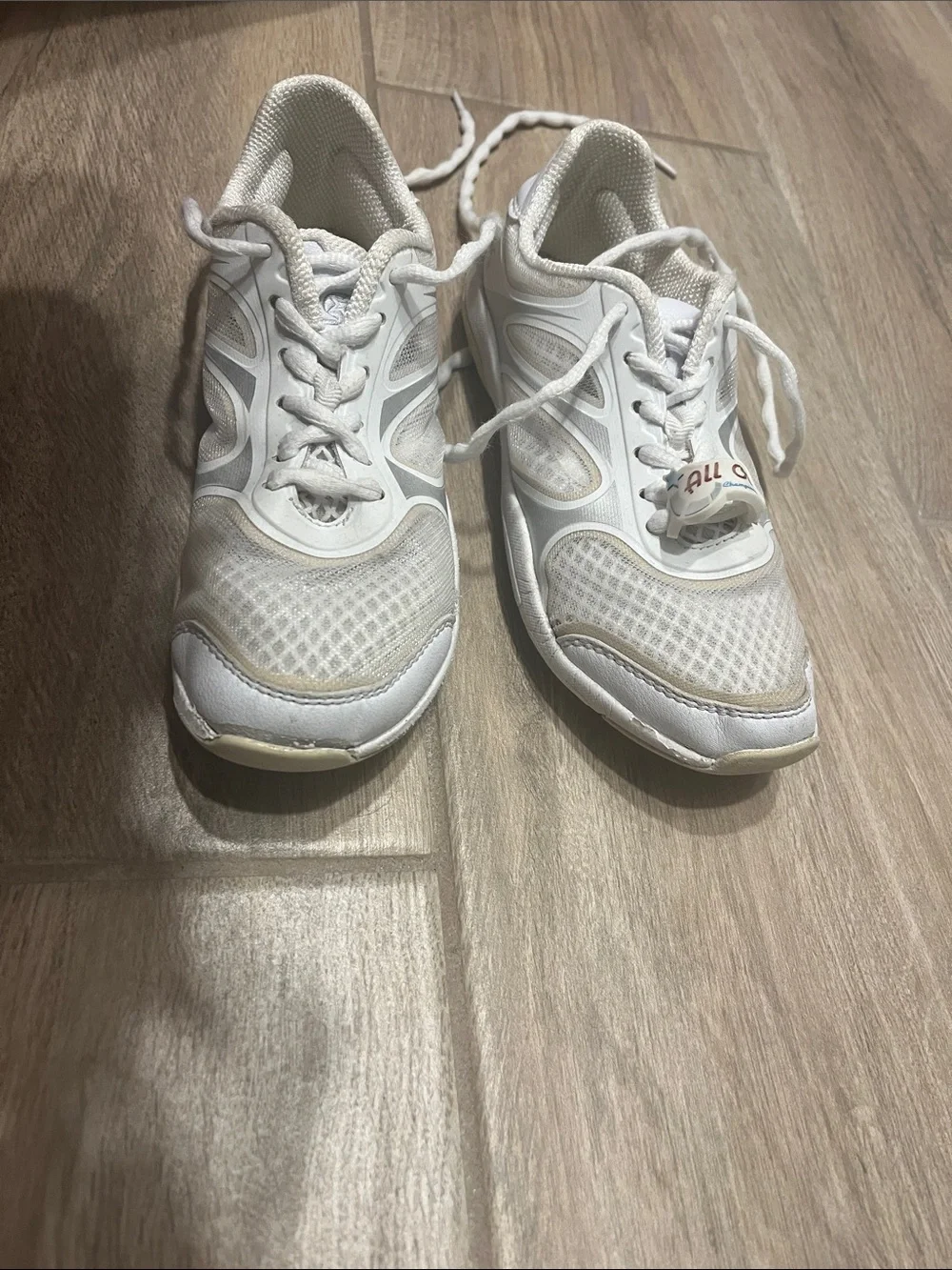 GK Kids White Cheerleading Sneakers